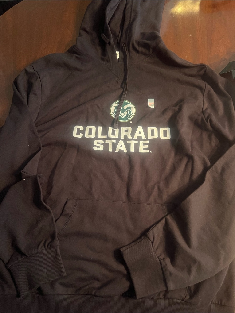 Colorado State Hoodie size large- new without tags
